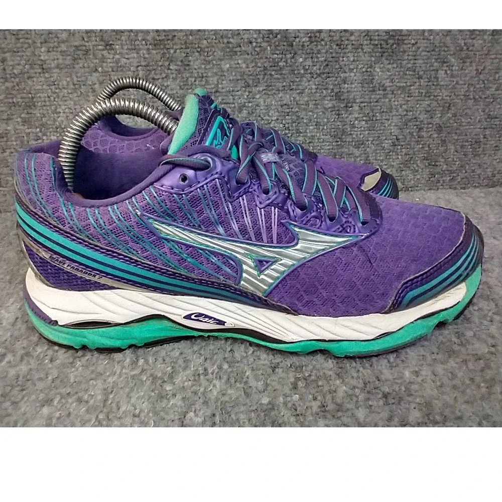 Mizuno Wave Paradox 2 Womens Running Shoes‎ Purple Teal J1GD154004 Size 8.5